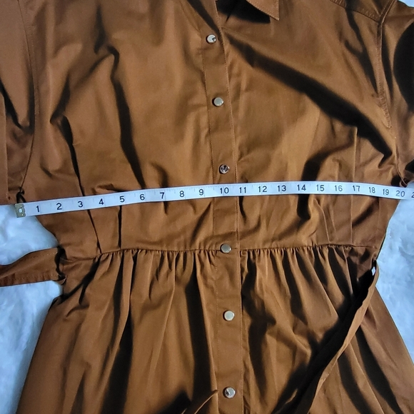 Zara Brown Midi Dress - Picture 11 of 14
